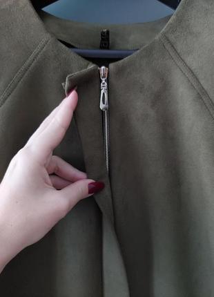 Темнозелена куртка-жакет medini4 фото