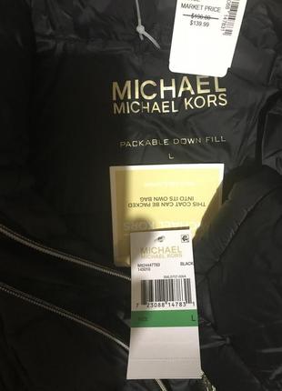 Куртка пуховик michael kors packable down puffer jacket m824447t83 оригинал7 фото