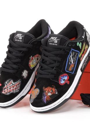 Женские кроссовки nike sb dunk low pro qs neckface1 фото