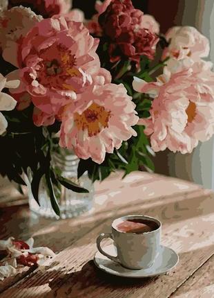 Картина за номерами кава в затишку 40 х 50 artissimo pn4745