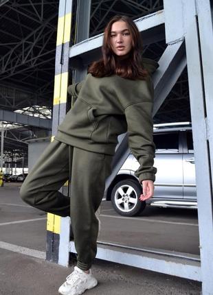 Костюм на флісі колір хакі