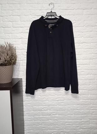 Фирменная тенниска поло с длинным рукавом xxl