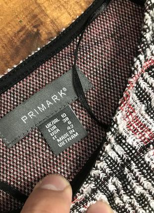 Жіноча коротка сукня у клітинку primark (прімарк мрр ідеал оригінал різнокольорова)5 фото