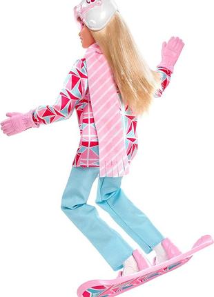 Лялька барбі блондинка на сноуборді barbie winter sports snowboarder4 фото