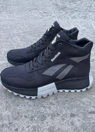 Чоловічі шкіряні зимові черевики reebok