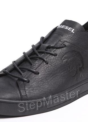 Кеды кроссовки кожаные Lacoste Black кеды