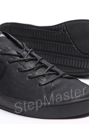 Кеды кроссовки кожаные diesel pirate black9 фото