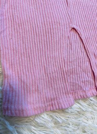 Сукня,рубчик,рожева сукня2 фото