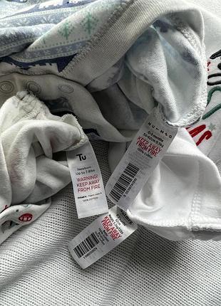 Набор новогодний рождественский боди на новорожденного5 фото