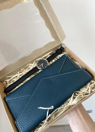 Подарочный набор кошелёк часы