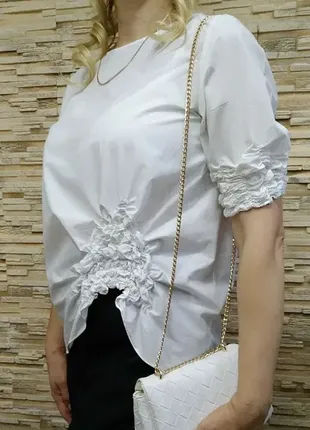 Белая нарядная блузка cos р.381 фото