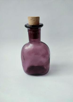 Декоративна пляшка vtg decorative colored glass4 фото