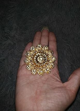 Шикарная индийская брошь