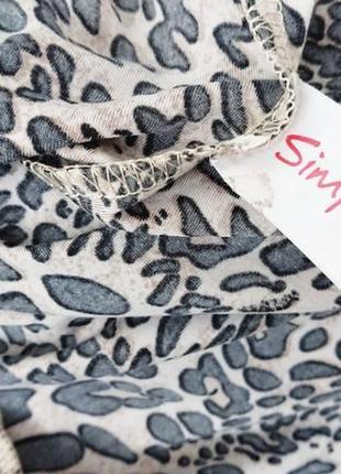 Леопардова вільна блуза великий розмір7 фото