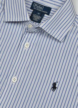 Polo ralph lauren 14 лет рубашка сорочка полоска хлопок повседневная casual классическая