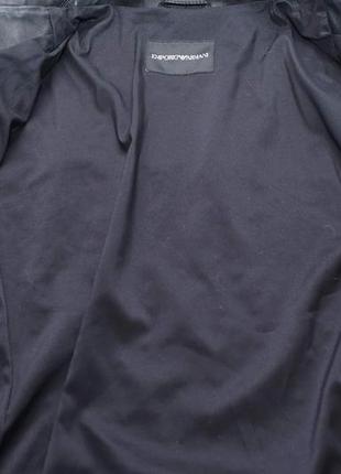 Мужская кожаная куртка-косуха emporio armani