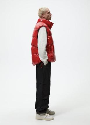 Zara яскравий стьобаний жилет пуффер з нової колекції. колір-хіт сезону3 фото
