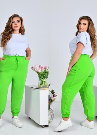 Штани джогери жіночі зелені