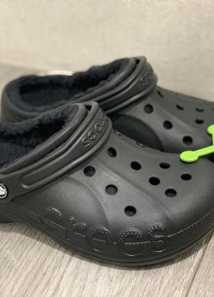 Crocs теплые с мехом, crocs lined clog