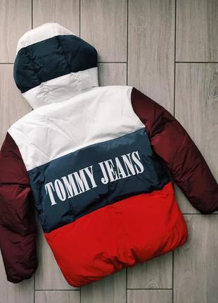 Новый оригинальный женский пуховик tommy hilfiger jeans размер xs