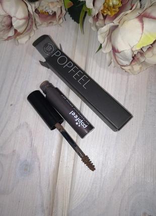 Краща ціна! тон 01 гель туш для брів popfeel waterproof brow гель тушь для бровей probeauty2 фото