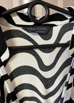 Платье миди в стиле геометрический принт m&amp;s 147 фото