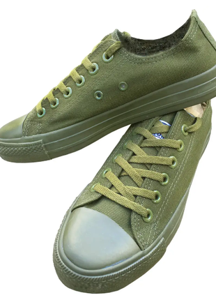 Кеди converse all star chuck taylor green зелені хакі