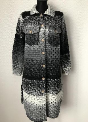 Оригинальное тонкое пальто без подкладки, италия, размер s-m