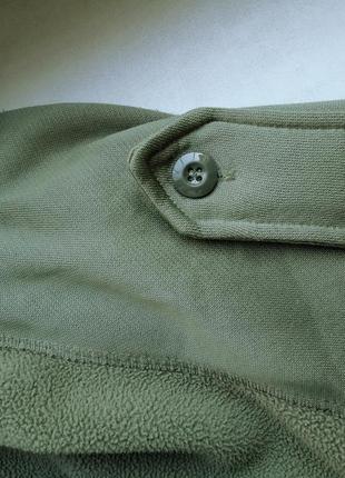Куртка мілітарі флісова mil-tec французька армійський фліс олива (xl)8 фото