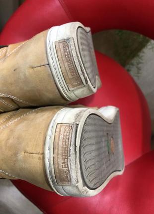 Ботинки кеды timberland кожа оригинал мех утеплённые10 фото