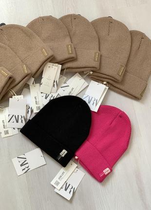 Детские шапки zara/детская шапка зара/детская бежевая шапка2 фото