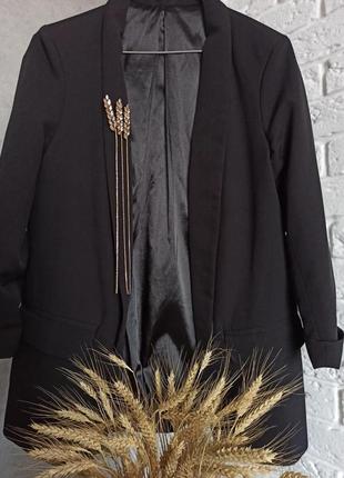 Патриотическая брошь колосок