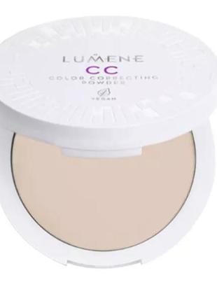 Пудра для обличчя lumene cc color correcting powder 01