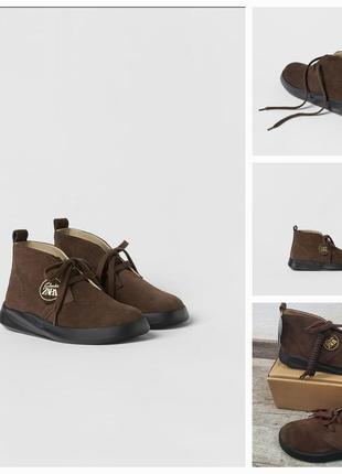 Крутые кожаные ботинки коллаборации clark's & zara. шикарное качество. new1 фото