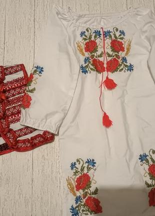 Сукня-вишиванка і жилетка р.110-1169 фото
