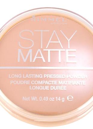 Пудра для лица rimmel stay matte long lasting powder 007 - mohair1 фото