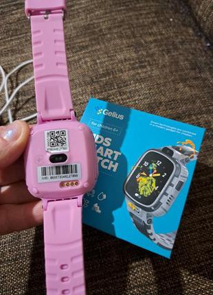 Дитячий смарт годинник gelius pro kid з gps трекером gp-pk001 pink3 фото