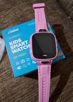 Детские смарт часы golius pro kid с gps трекером gp-pk001 pink