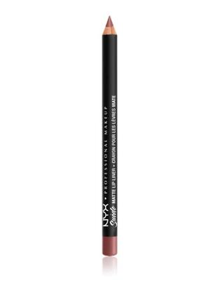 Олівець для губ nyx professional makeup suede matte lip liner 25 — whipped cavier1 фото