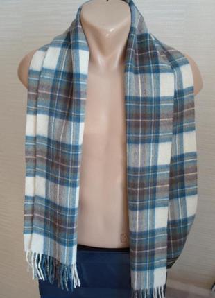 🌲🌲james pringle шерстяной теплый мужской шарф с бахромой 🌲🌲4 фото