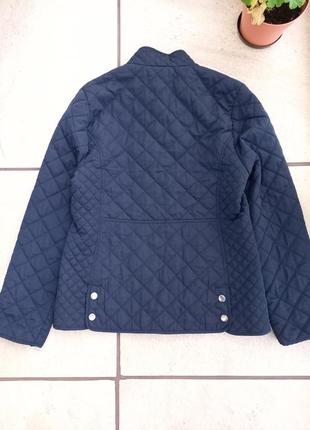 Куртка zara темно-синяя прямая классическая7 фото