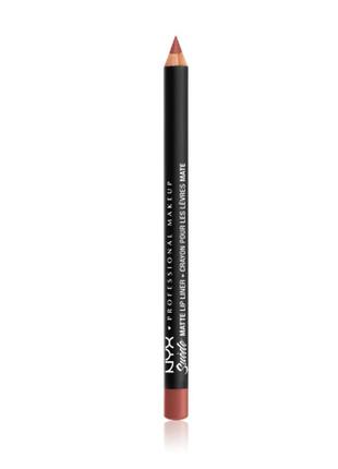 Олівець для губ nyx professional makeup suede matte lip liner 47 — kyoto