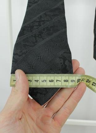 Оригінальна краватка галстук roberto cavalli snake skin print silk tie7 фото