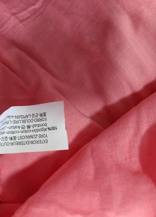 Сарафан платье розовое длинное с бантиками коттон с воланами zara s 7521/3038 фото