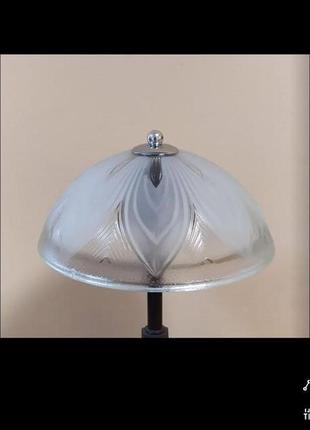 Запасний плафон абажур скло для настільної лампи діаметр 20 см1 фото