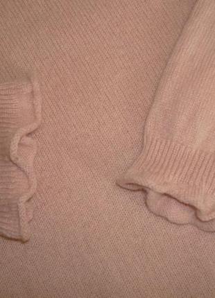 🦄🦄s.oliver кашемир теплый удлиненный свитер женский нежно розовый м🦄🦄6 фото