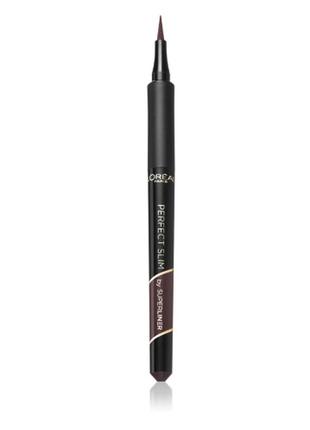 Подводка-фломастер для век l`oreal paris superliner perfect slim 03 - brown