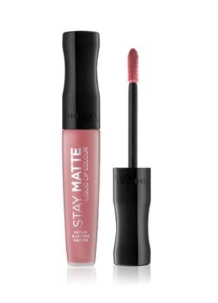 Помада для губ rimmel stay matte liquid lipstick 200 - pink blink