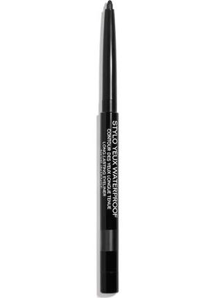 Олівець для очей chanel stylo yeux waterproof 88 — noir intense, тестер