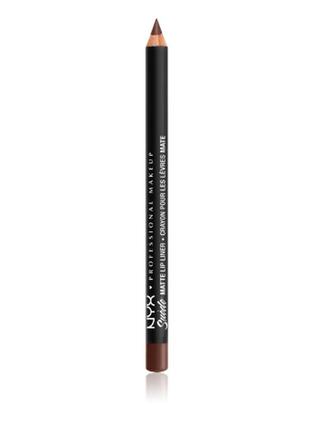 Олівець для губ nyx professional makeup suede matte lip liner 23 — club hopper
